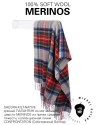 SHEGRA-KILT-NATIVE, длиный ПАЛАНТИН из мягчайшей шерсти MERINOS из пряжи средней тяжести, коллекционная линия CONFRONTATION (Собственный Взгляд) TQ.W220_CHECK/GRIS.ROUG